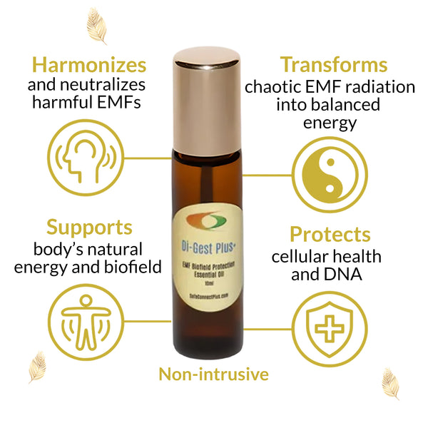 EMF Di-Gest Plus+ - Essential Oil 10ml Roller Bottle