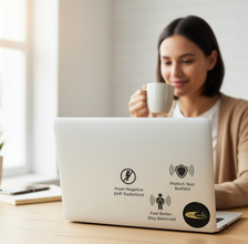EMF Mega Shield For Laptop - Gold on Black