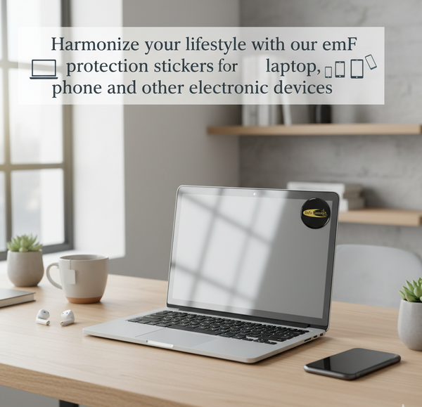 EMF Mega Shield For Laptop - Gold on Black