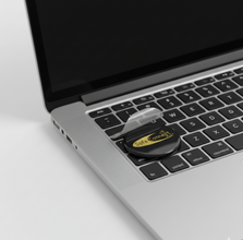 EMF Mega Shield For Laptop - Gold on Black