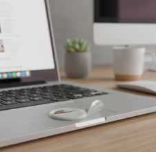 EMF Mega Shield For Laptops - Gold on White