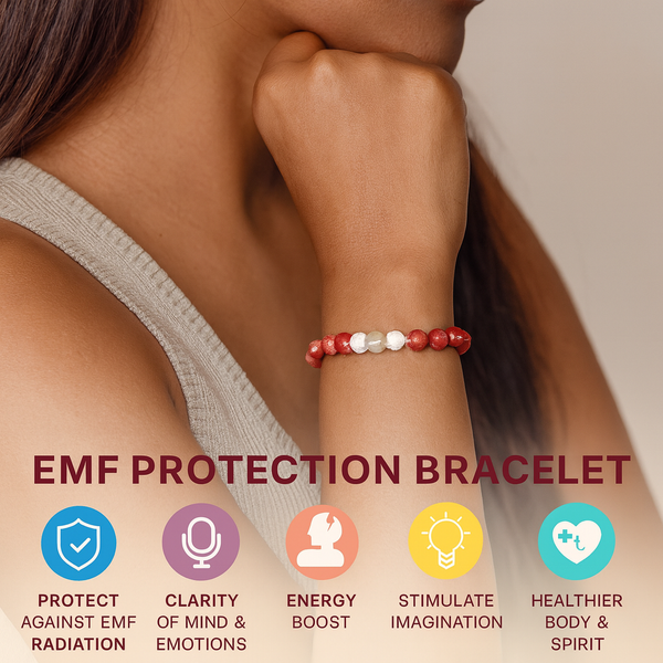 Energy Healing EMF Protection Bracelet - Red