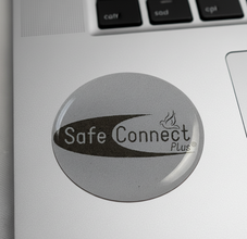 Sleek EMF Shield for Laptops (Silver on White)