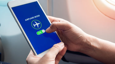 Phone showing airplane mode settings