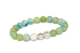 EMF Bead Bracelet - Blue Green
