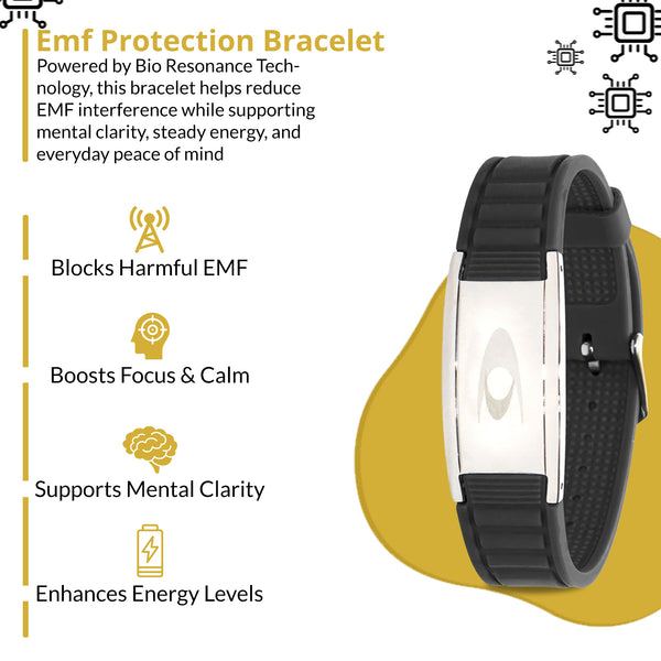 EMF BodyBand Plus Bracelet - Black - Perfectly Imperfect