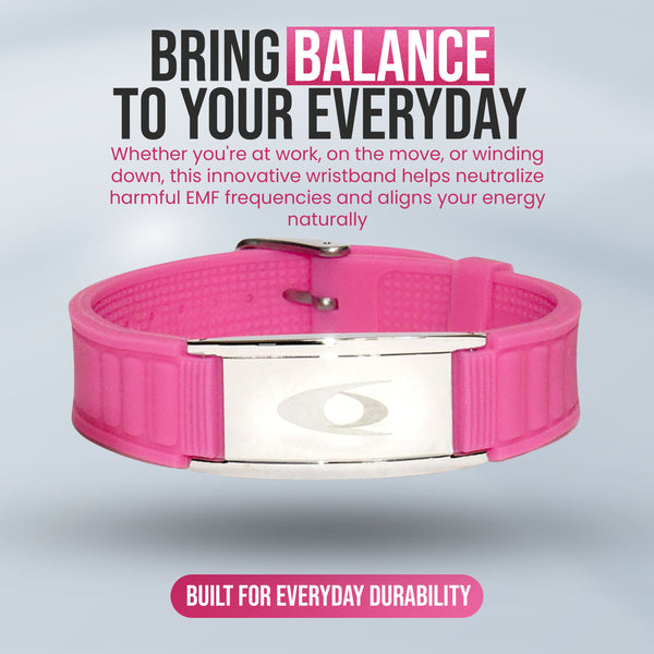 EMF BodyBand Plus+ Wristband - Pink