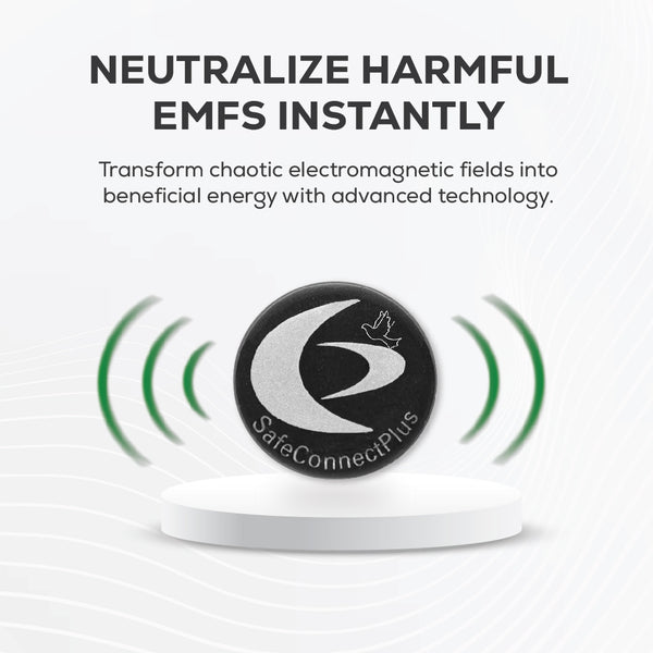 EMF Mega Shield - Silver on Black