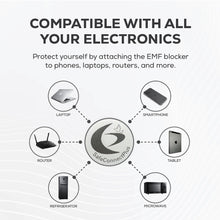 Sleek EMF Shield for Modern Devices (Silver on White)