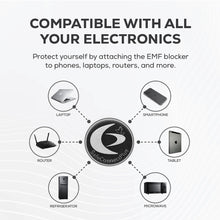 EMF Mega Shield - Silver on Black