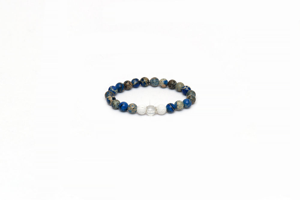 EMF Bead Bracelet - Dark Blue