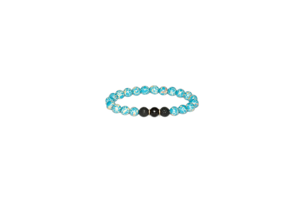 EMF Bead Bracelet - Turquoise