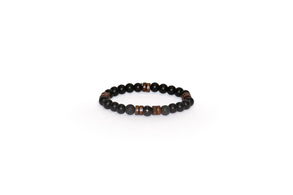 EMF Men's Bead Bracelet - Black