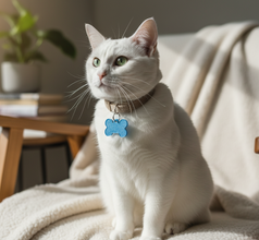 EMF Protection Pet Tag – Dog & Cat Collar Pendant for EMF Shielding - Blue
