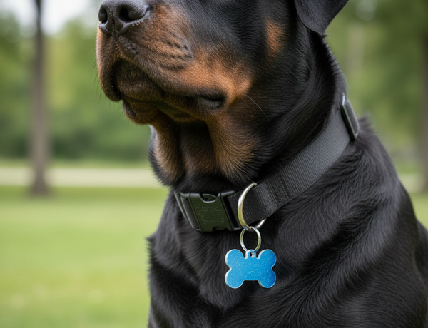 EMF Protection Pet Tag – Dog & Cat Collar Pendant for EMF Shielding - Blue