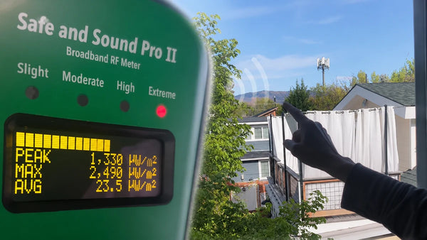 We Measured RF Levels From Inside a Home Facing a Nearby Cell Tower