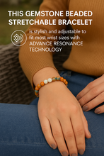 EMF + Aura Protection Bead Bracelet - Coral