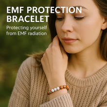 EMF + Aura Protection Bead Bracelet - Coral
