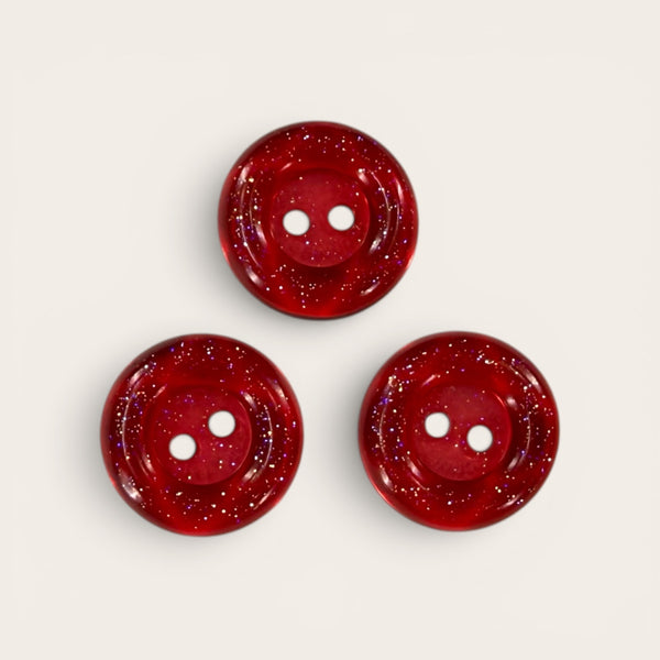 Cherry Red EMF Protection Buttons