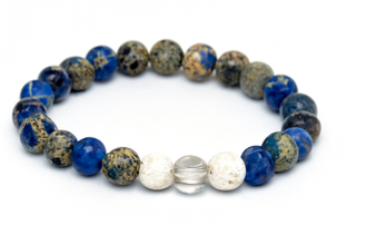EMF Shield Bead Bracelet - Dark Blue