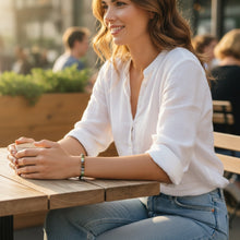 EMF Protection Beaded Bracelet – Green & Brown Tiger Eye