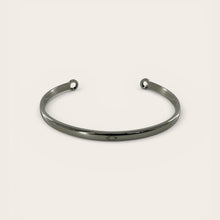 EMF Protection Bracelet: Stainless Steel Cuff on a clean background