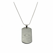 EMF Protection Necklace: Stainless Steel Dog Tag Pendant – Premium Chain