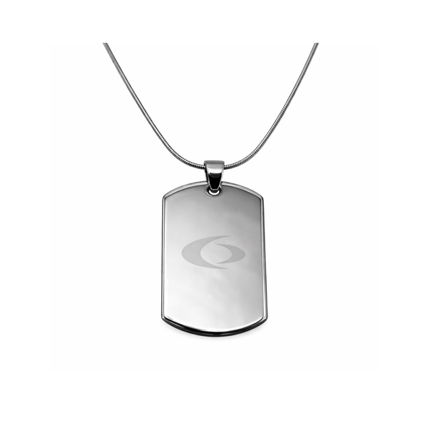 EMF Protection Stainless Steel Necklace on white background