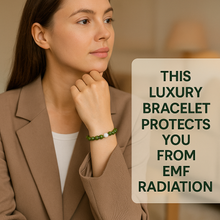 Green EMF Bead Bracelet