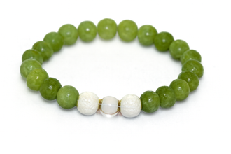 Green EMF Bead Bracelet
