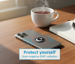 EMF Mega Shield - Silver on Black