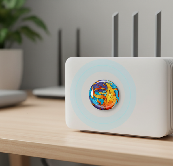 Ai Rama Electric Router Protection Modern EMF Protection Shield For Router – Refining Fire – Safe Connect Plus