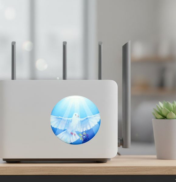 EMF Mega Shield For Router - Wings of Peace – Safe Connect Plus