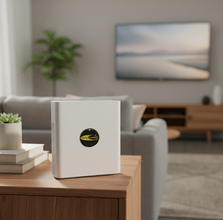 EMF Mega Shield for Routers- Gold on Black