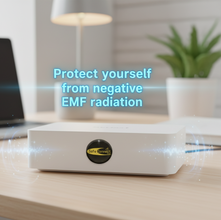 EMF Mega Shield for Routers- Gold on Black