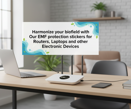 EMF Mega Shield for Routers - Silver on Black