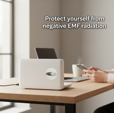 Sleek EMF Shield for Routers (Silver on White)