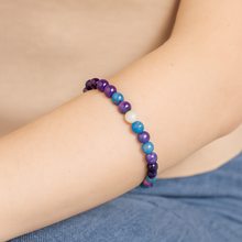 EMF Protection Bead Bracelet - Purple