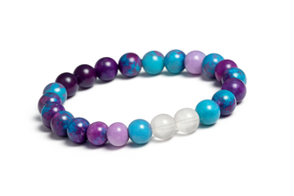 EMF Protection Bead Bracelet - Purple
