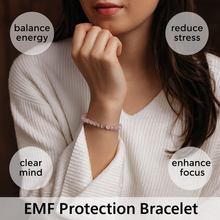 EMF Bead Bracelet - Pink