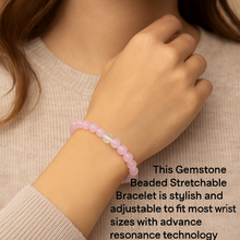 EMF Bead Bracelet - Pink