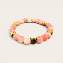 Pink Cat Lover EMF Protection Beaded Bracelet | Cat Charm Wearable Shield