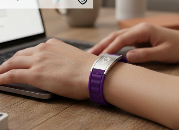 EMF BodyBand Plus Silicone Bracelet - Purple