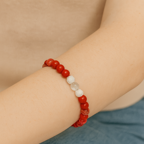 Energy Healing EMF Protection Bracelet - Red