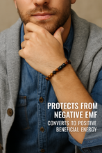 EMF Men’s Lava Bead Bracelet - Tiger