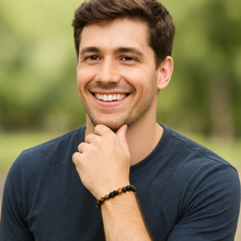 EMF Men’s Lava Bead Bracelet - Tiger