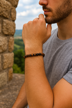 EMF Men’s Lava Bead Bracelet - Tiger