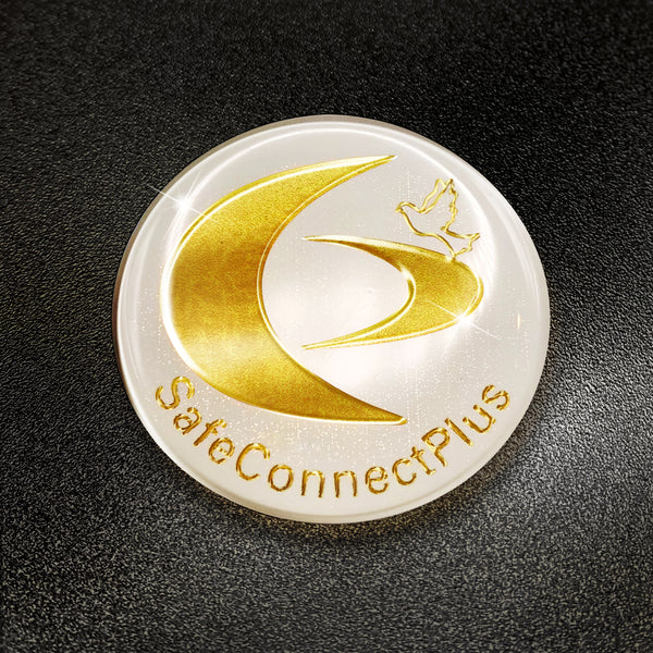 EMF Mega Shield - Gold on White