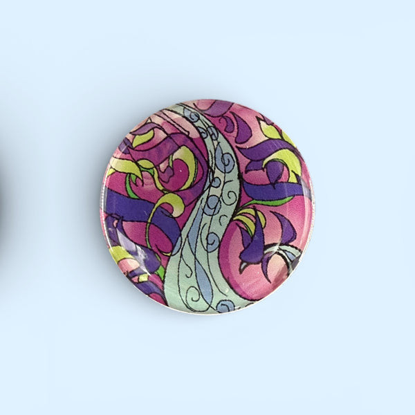 Close-up of EMF Protection Mega Shield Healing River design with calming flow pattern