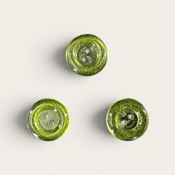 Green EMF Protection Buttons 3 pack portable wearable shield for everyday EMF protection on clothing bags or devices